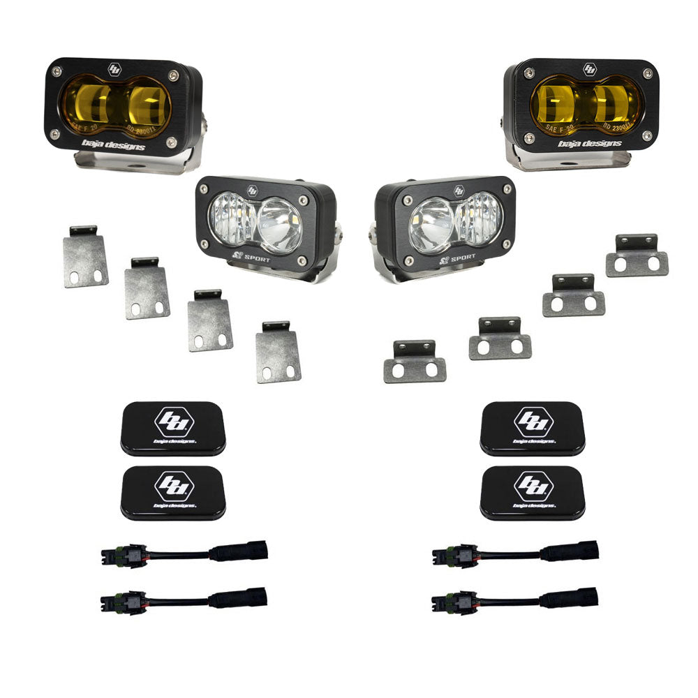 S2 SAE/S2 Sport Fog Pocket Kit by Baja Designs