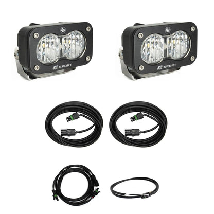 S2 Sport W/C, Reverse Kit w/ Upfitter (Wide Cornering; Clear; Upfitter Wiring) by Baja Designs