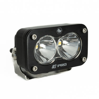 S2 Pro Black LED Light Pod (Spot; Clear) by Baja Designs