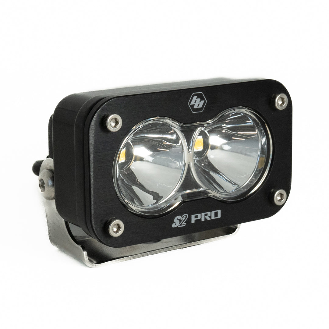 S2 Pro Black LED Light Pod (Spot; Clear) by Baja Designs