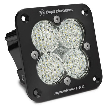 Squadron Pro Black Flush Mount LED Light Pod (Work/Scene; Clear) by Baja Designs
