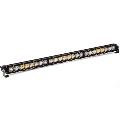 S8 Straight LED Light Bar (30 Inch; Driving/Combo; Clear) by Baja Designs