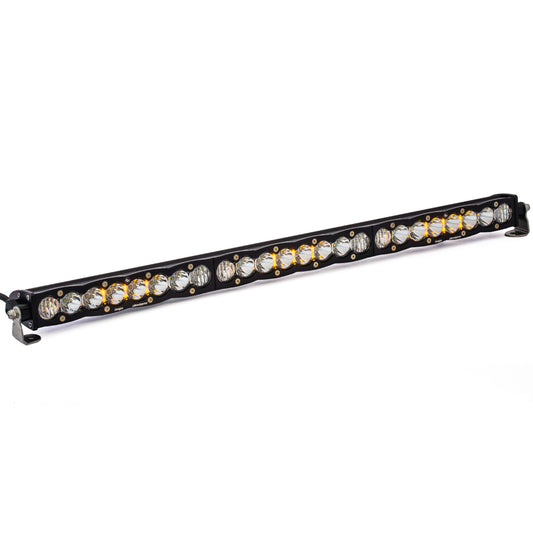 S8 Straight LED Light Bar (30 Inch; Driving/Combo; Clear) by Baja Designs