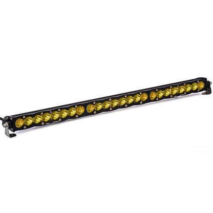 S8 Straight LED Light Bar (30 Inch; Driving/Combo; Baja Amber) by Baja Designs