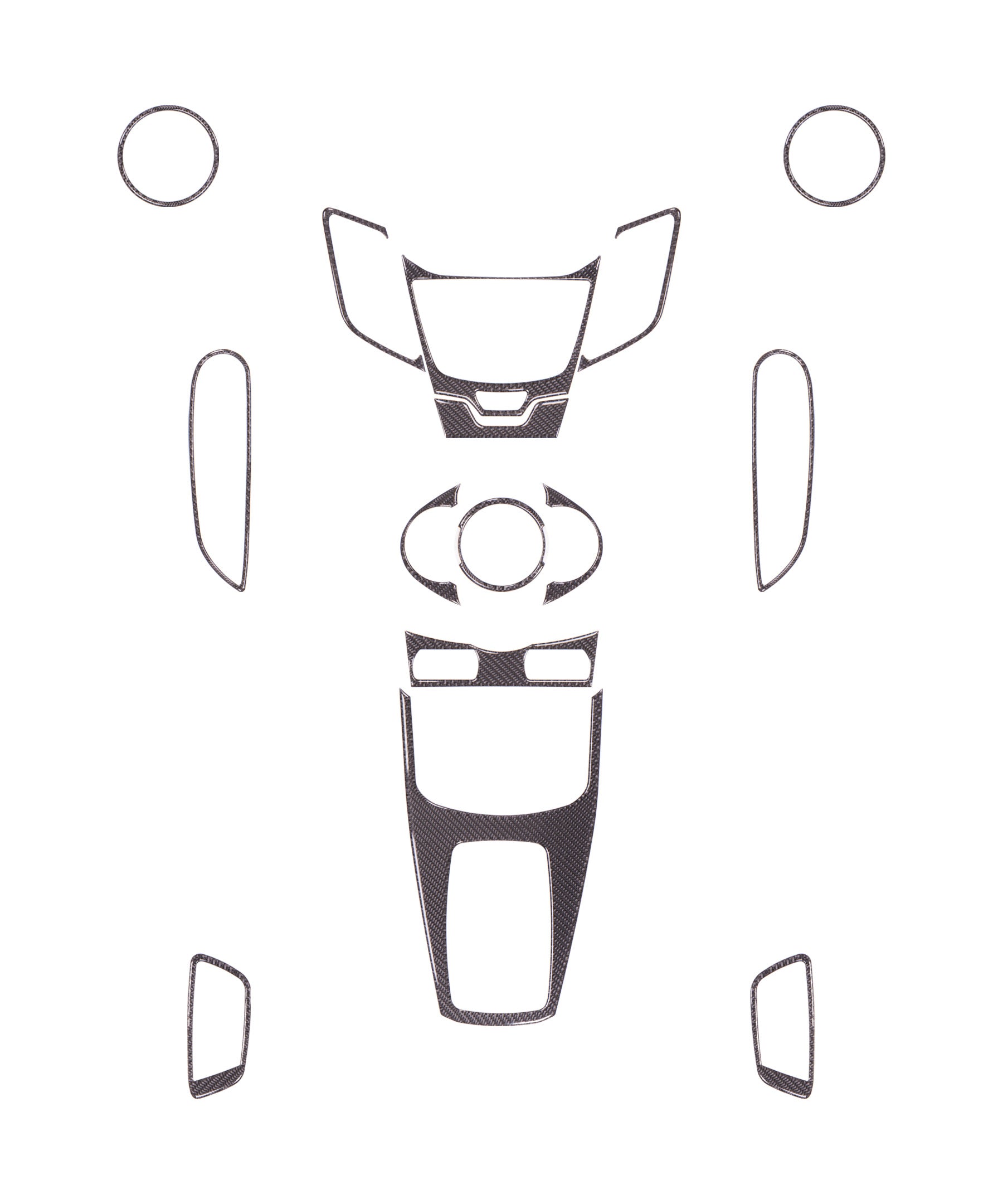 Interior Dash Kit Fits 2011-2019 Ford Fiesta by Tufskinz.com
