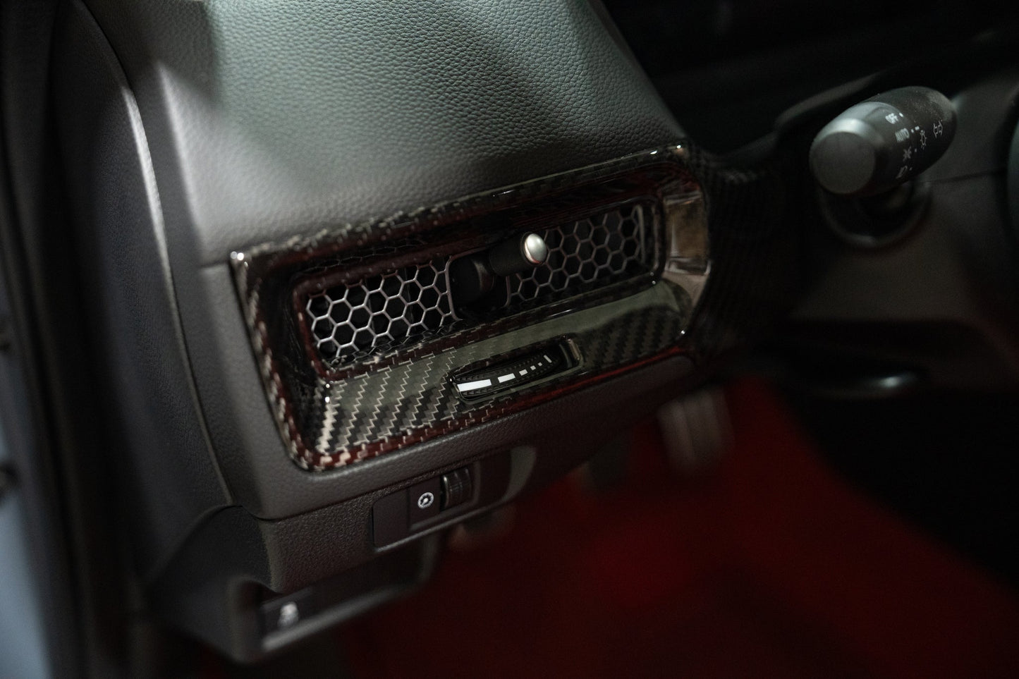 OLM LE Carbon Fiber Interior Dash Cover (2pc) - 2022+ FL Honda Civic / FL5 Type R by OLM