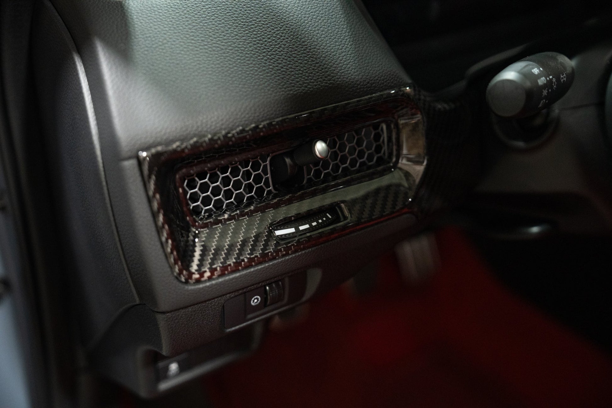 OLM LE Carbon Fiber Interior Dash Cover (2pc) - 2022+ FL Honda Civic / FL5 Type R by OLM