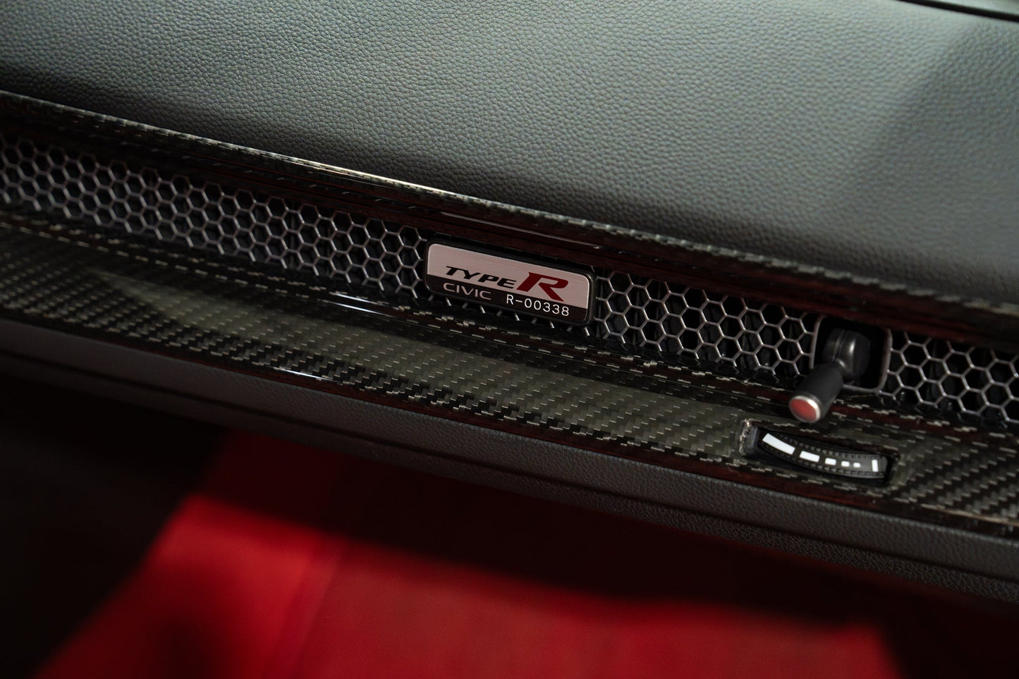 OLM LE Carbon Fiber Interior Dash Cover (2pc) - 2022+ FL Honda Civic / FL5 Type R by OLM