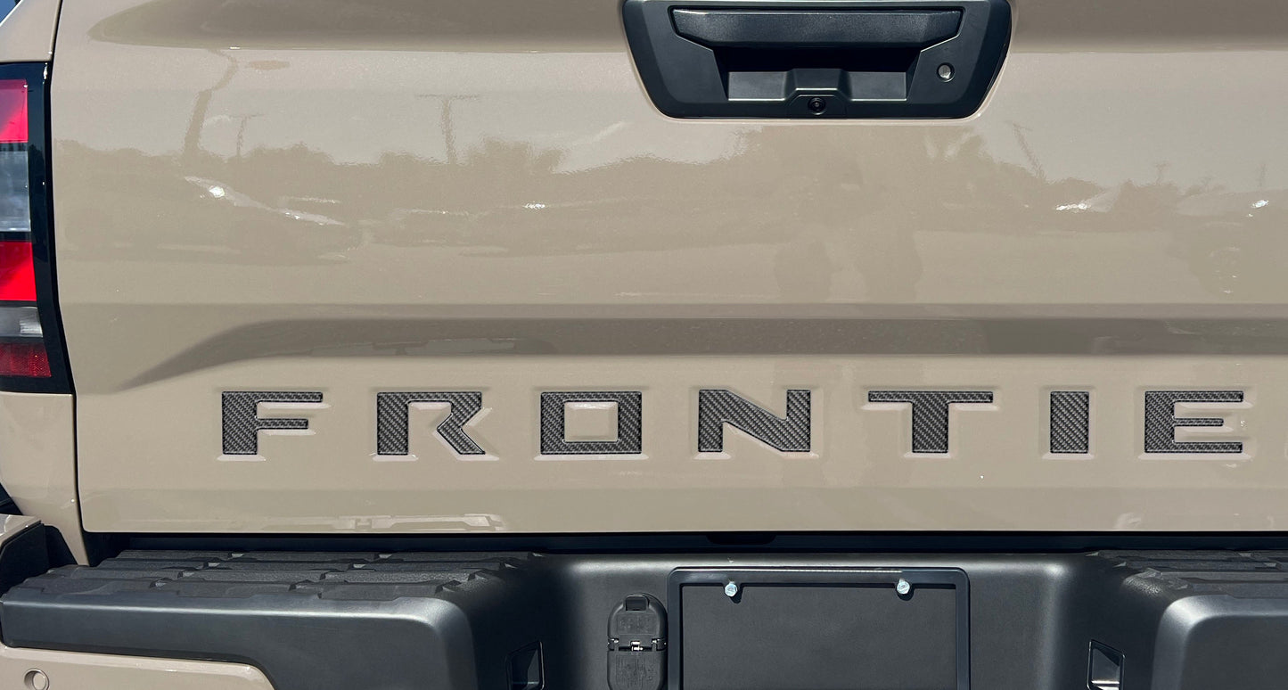 Tailgate Letter Inserts Fits 2022-2026 Nissan Frontier by Tufskinz.com