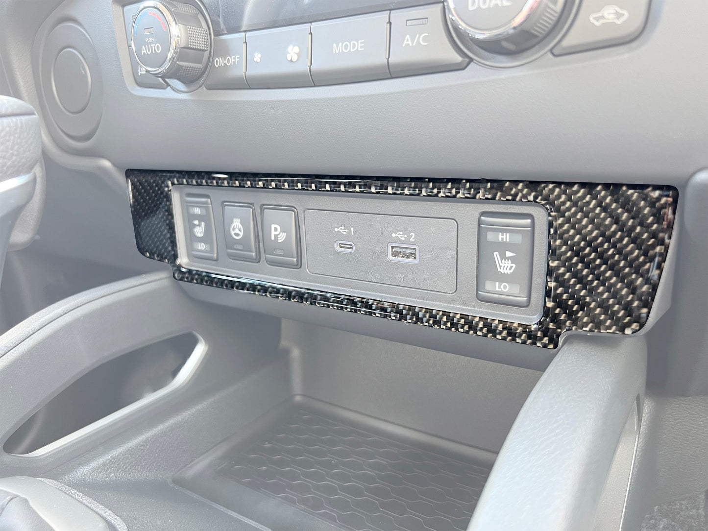 Lower Dash Accent Trim Fits 2022-2026 Nissan Frontier by Tufskinz.com