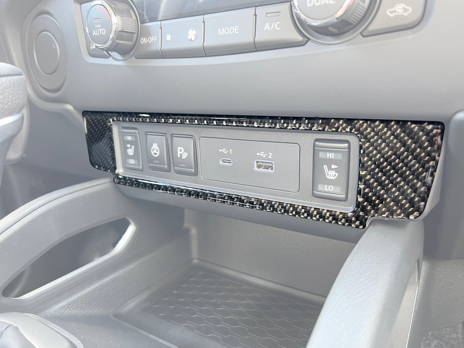 Lower Dash Accent Trim Fits 2022-2026 Nissan Frontier by Tufskinz.com