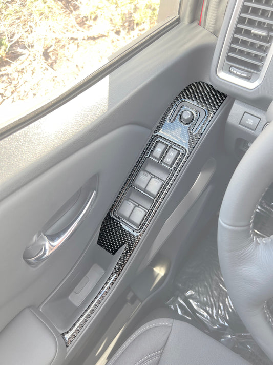 Door Switch Accent Trim Fits 2022-2026 Nissan Frontier by Tufskinz.com