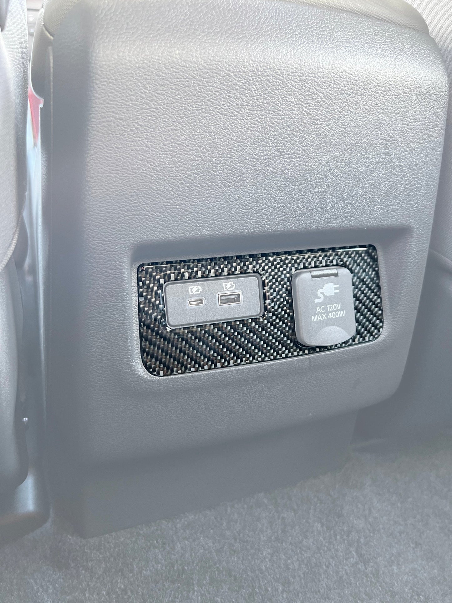 Rear Center Console Accent Trim Fits 2022-2026 Nissan Frontier by Tufskinz.com