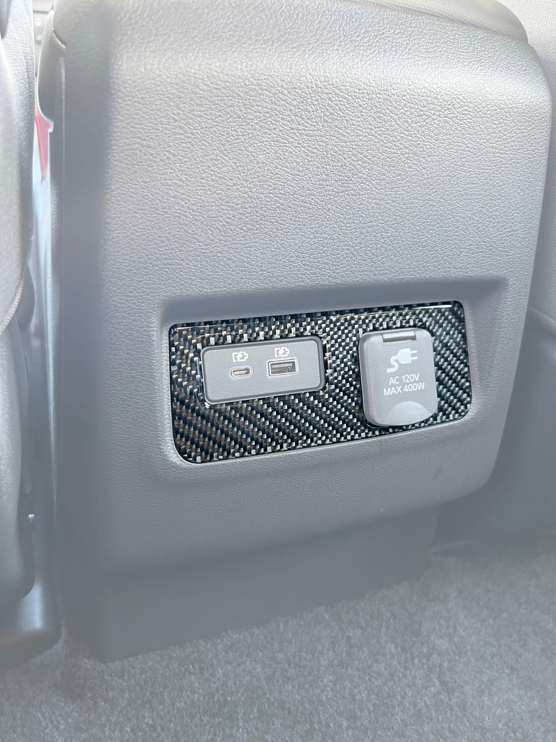 Rear Center Console Accent Trim Fits 2022-2026 Nissan Frontier by Tufskinz.com