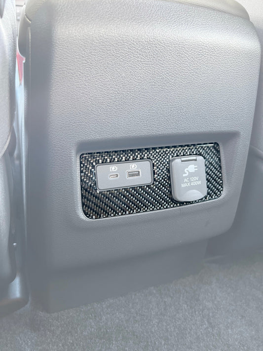 Rear Center Console Accent Trim Fits 2022-2026 Nissan Frontier by Tufskinz.com