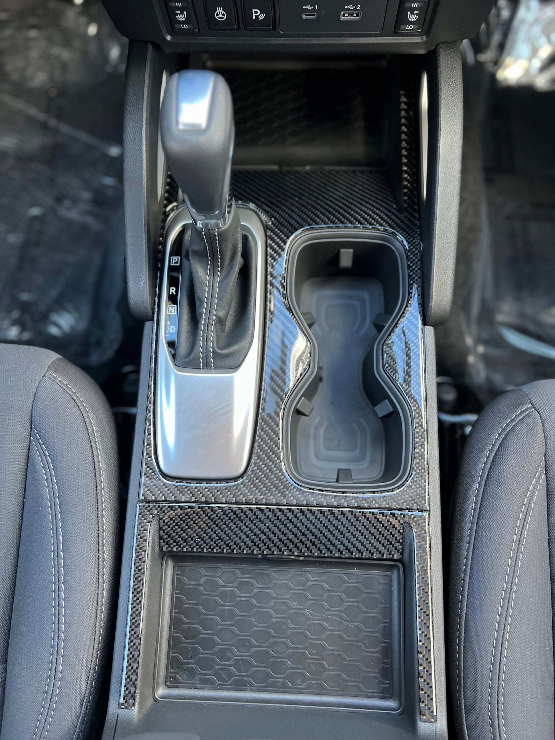 Center Console Accent Trim Fits 2022-2026 Nissan Frontier by Tufskinz.com