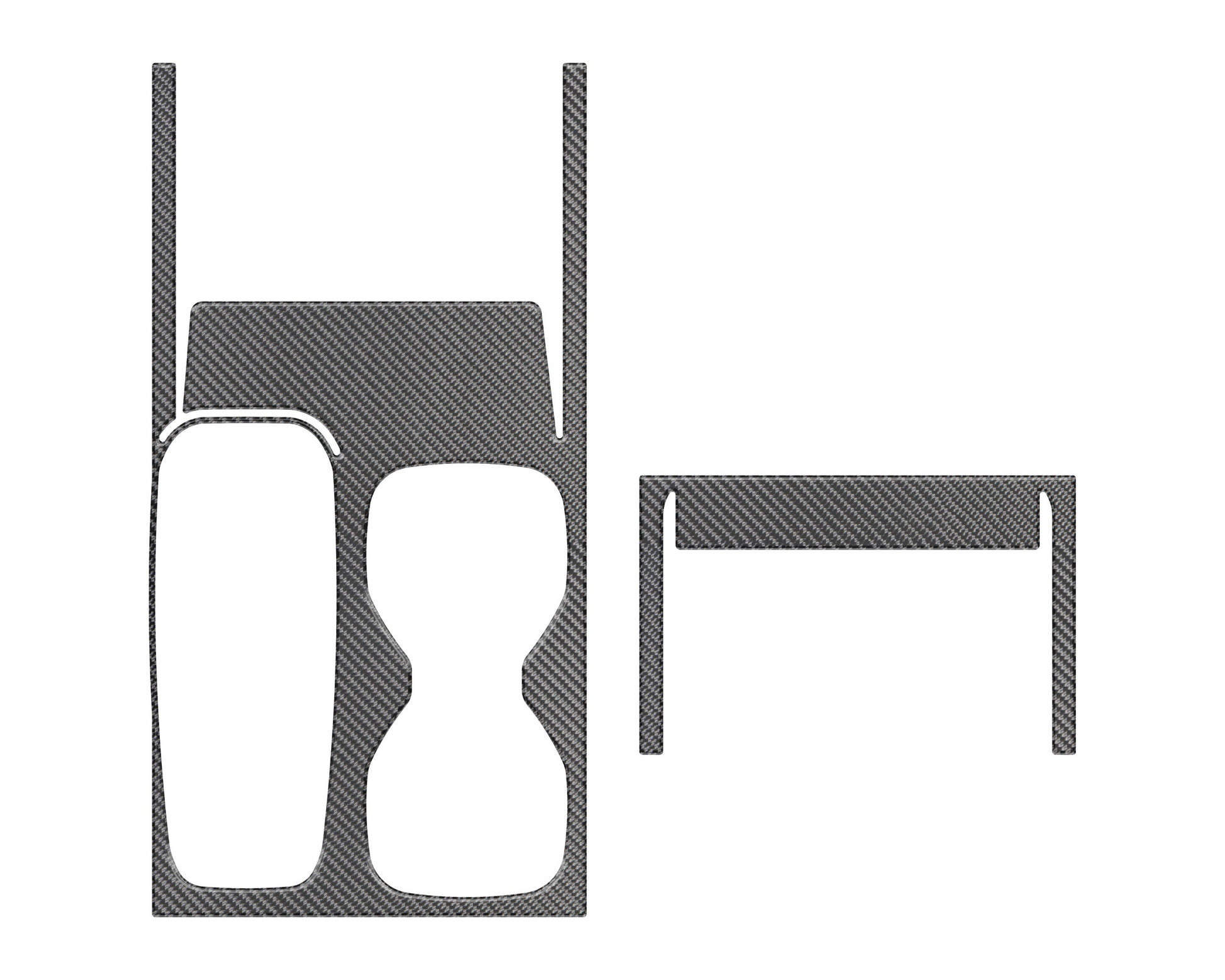 Center Console Accent Trim Fits 2022-2026 Nissan Frontier by Tufskinz.com