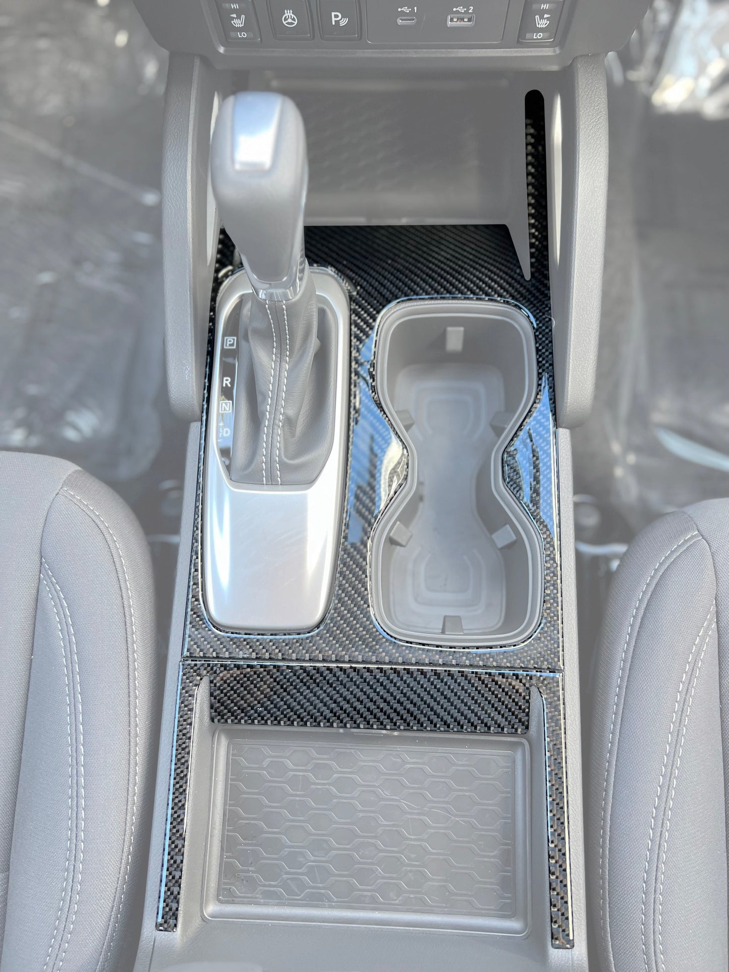 Center Console Accent Trim Fits 2022-2026 Nissan Frontier by Tufskinz.com