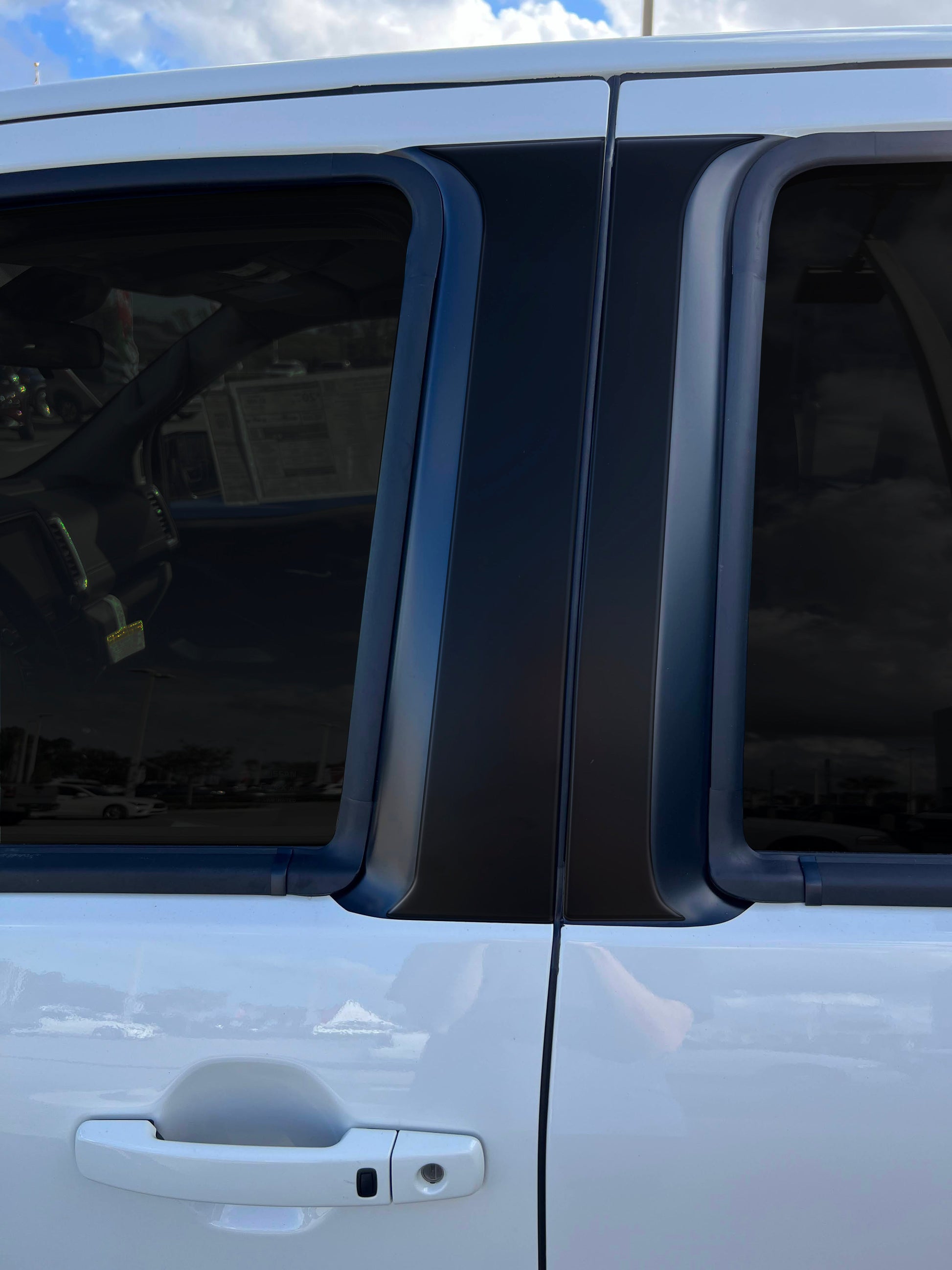 Door Pillars Accent Trim Fits 2022-2026 Nissan Frontier by Tufskinz.com