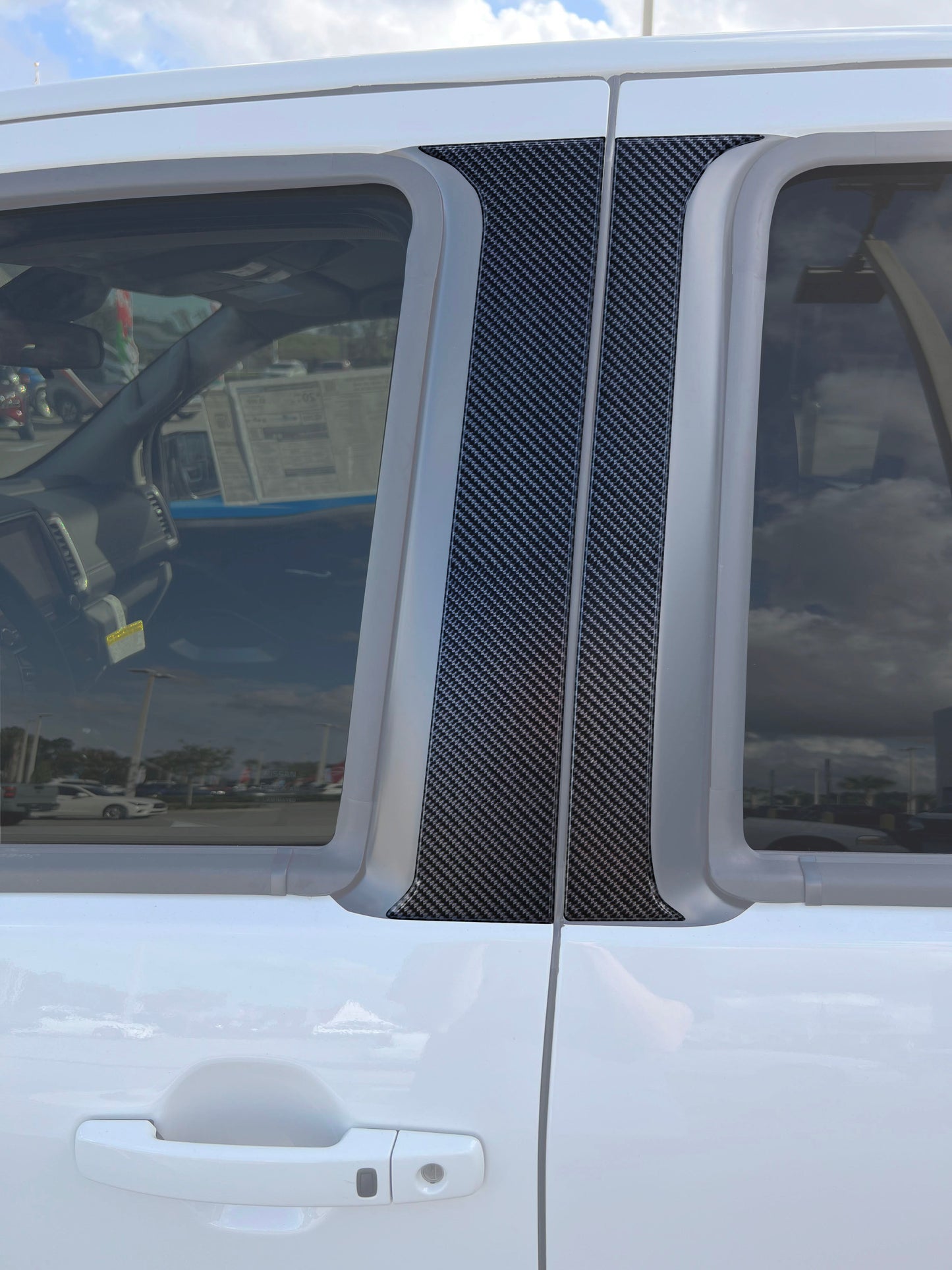 Door Pillars Accent Trim Fits 2022-2026 Nissan Frontier by Tufskinz.com