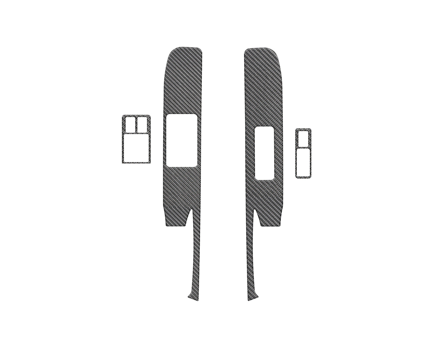 Door Switch Accent Trim Fits 2022-2026 Nissan Frontier by Tufskinz.com
