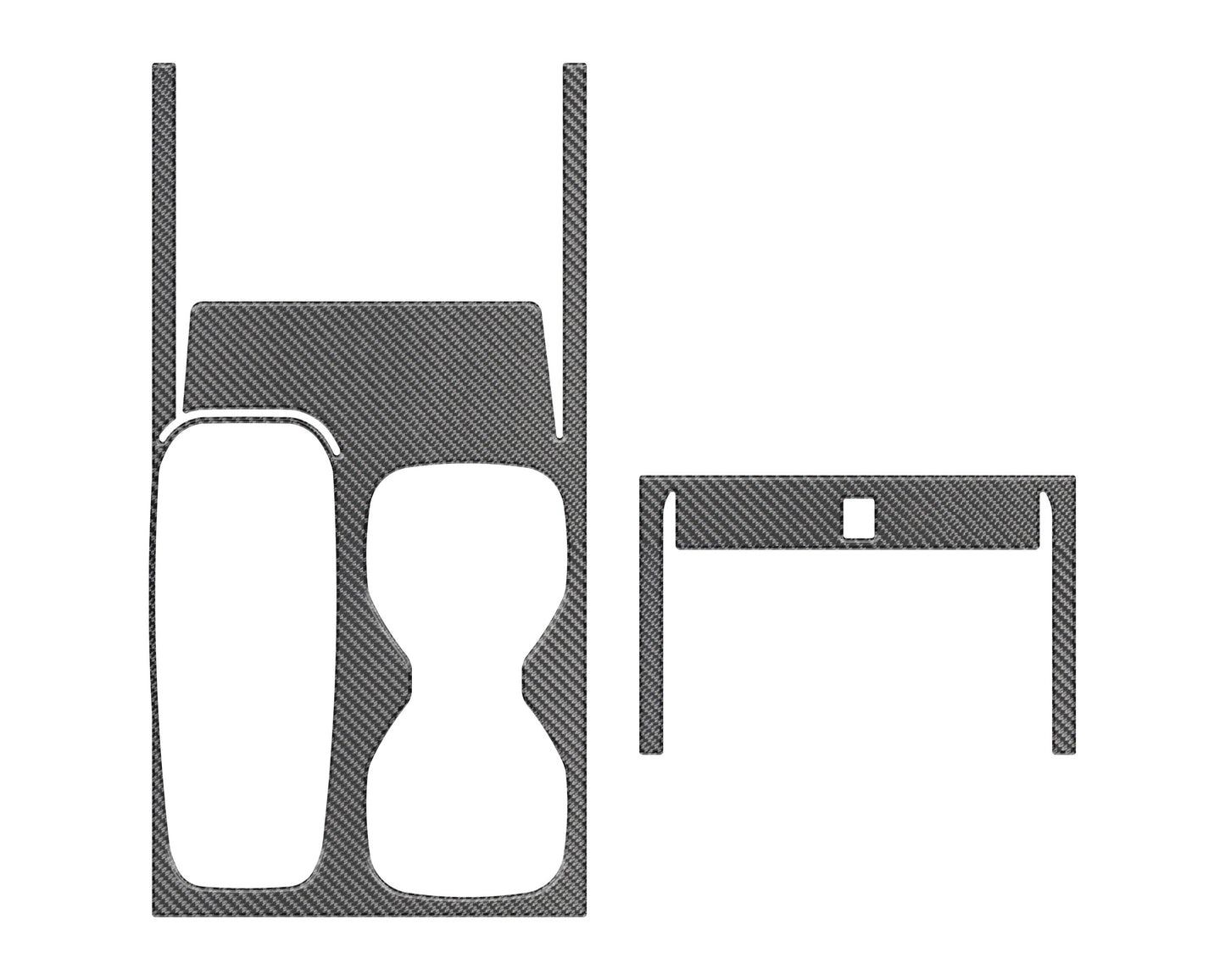 Center Console Accent Trim Fits 2022-2026 Nissan Frontier by Tufskinz.com