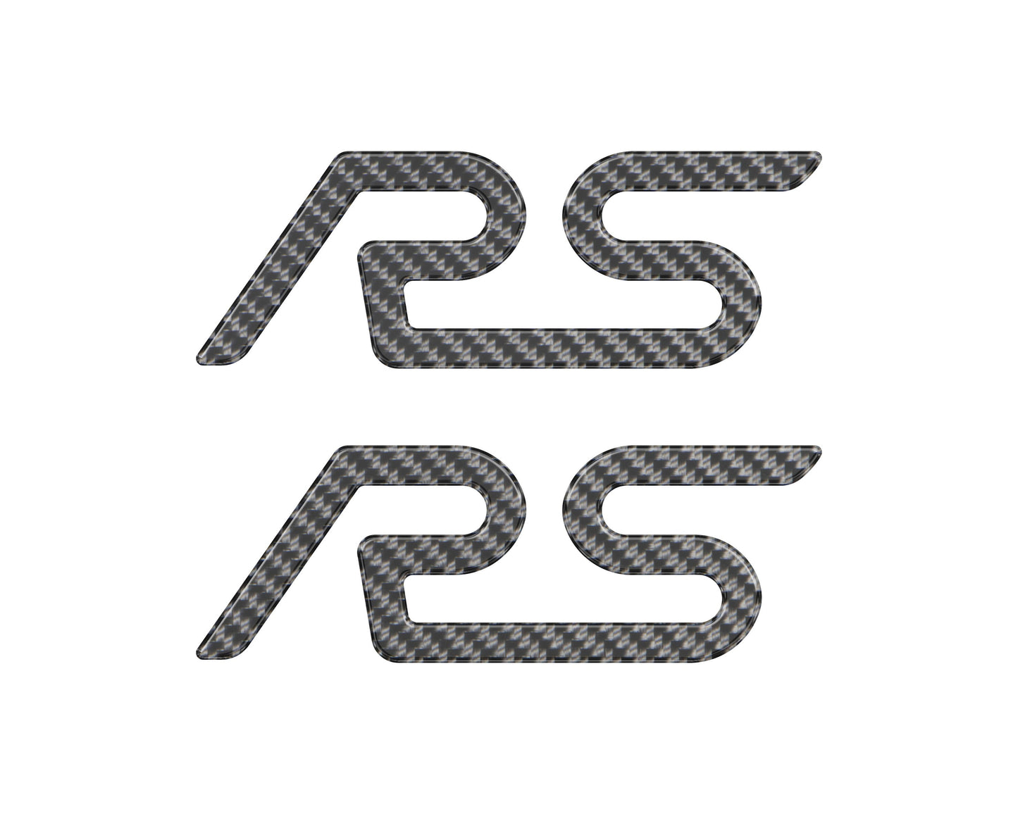 "RS" Spoiler Letter Inserts Fits 2016-2018 Ford Focus RS by Tufskinz.com