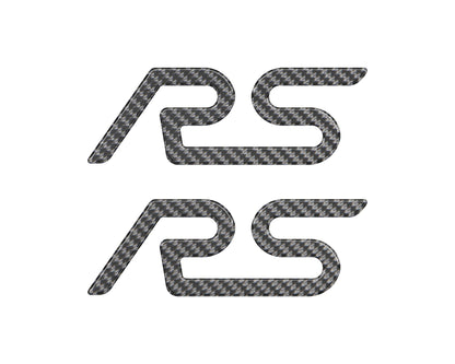 "RS" Spoiler Letter Inserts Fits 2016-2018 Ford Focus RS by Tufskinz.com