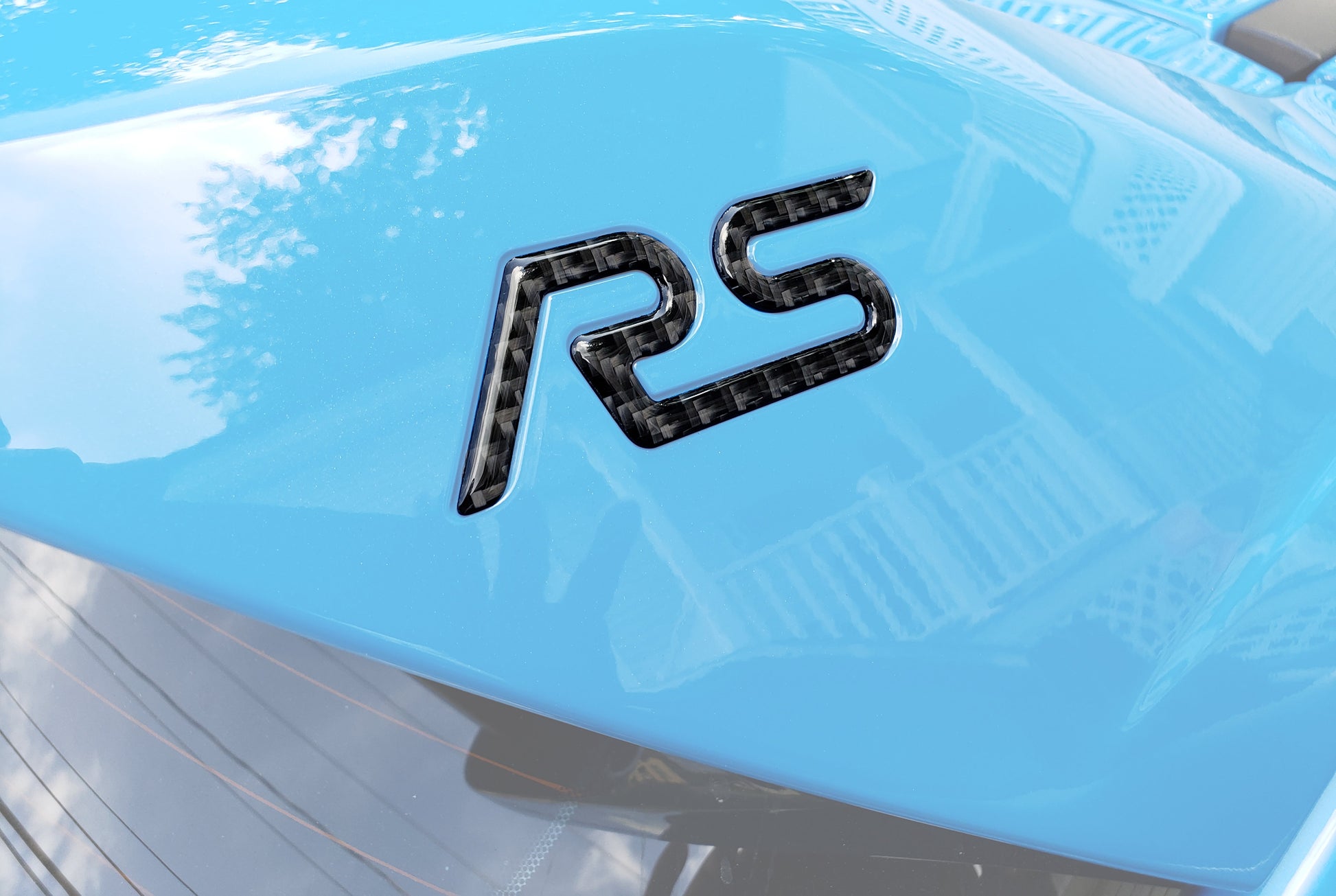 "RS" Spoiler Letter Inserts Fits 2016-2018 Ford Focus RS by Tufskinz.com