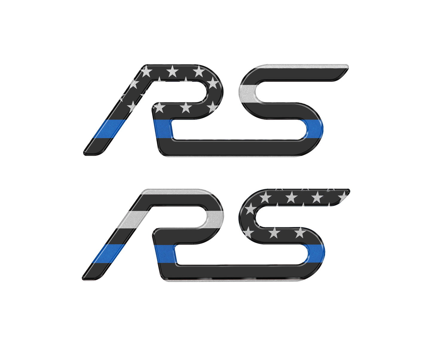 "RS" Spoiler Letter Inserts Fits 2016-2018 Ford Focus RS by Tufskinz.com