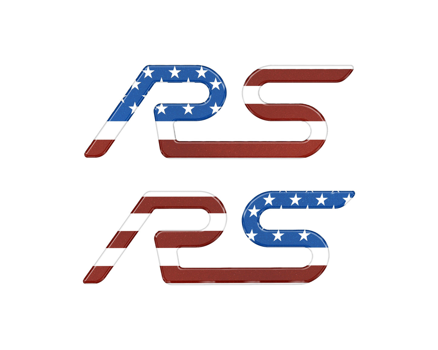 "RS" Spoiler Letter Inserts Fits 2016-2018 Ford Focus RS by Tufskinz.com