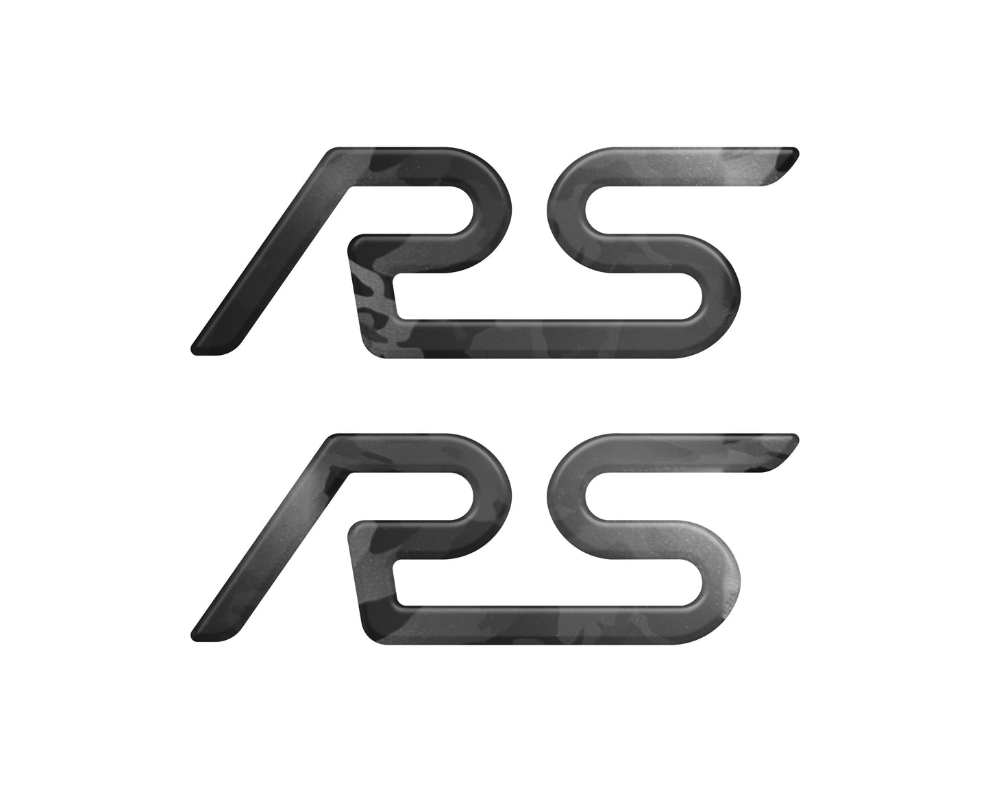"RS" Spoiler Letter Inserts Fits 2016-2018 Ford Focus RS by Tufskinz.com