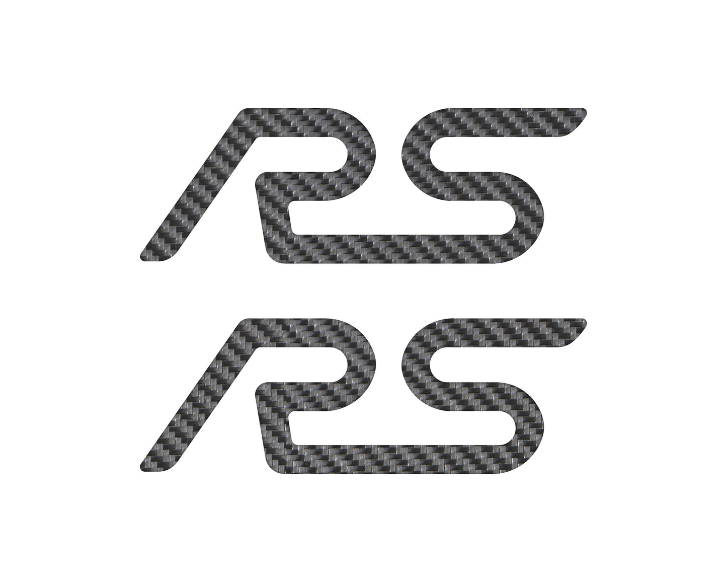 "RS" Spoiler Letter Inserts Fits 2016-2018 Ford Focus RS by Tufskinz.com