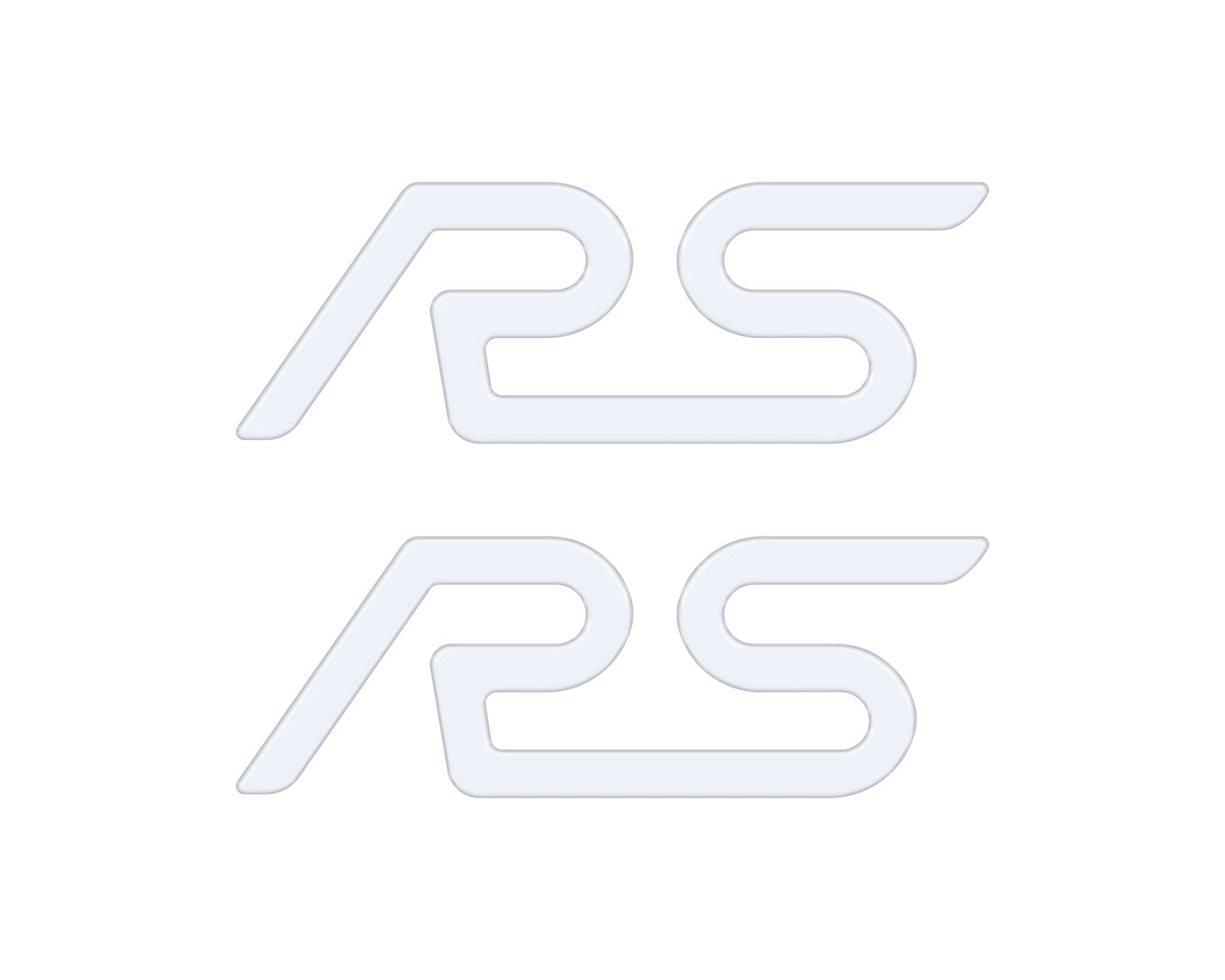 "RS" Spoiler Letter Inserts Fits 2016-2018 Ford Focus RS by Tufskinz.com