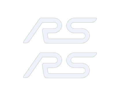 "RS" Spoiler Letter Inserts Fits 2016-2018 Ford Focus RS by Tufskinz.com