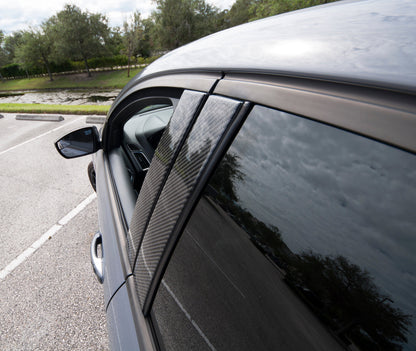 B & C Door Pillars Accent Overlays Fits 2012-2018 Ford Focus by Tufskinz.com