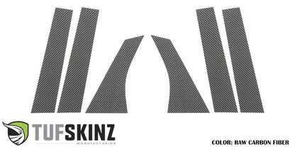 B & C Door Pillars Accent Overlays Fits 2012-2018 Ford Focus by Tufskinz.com