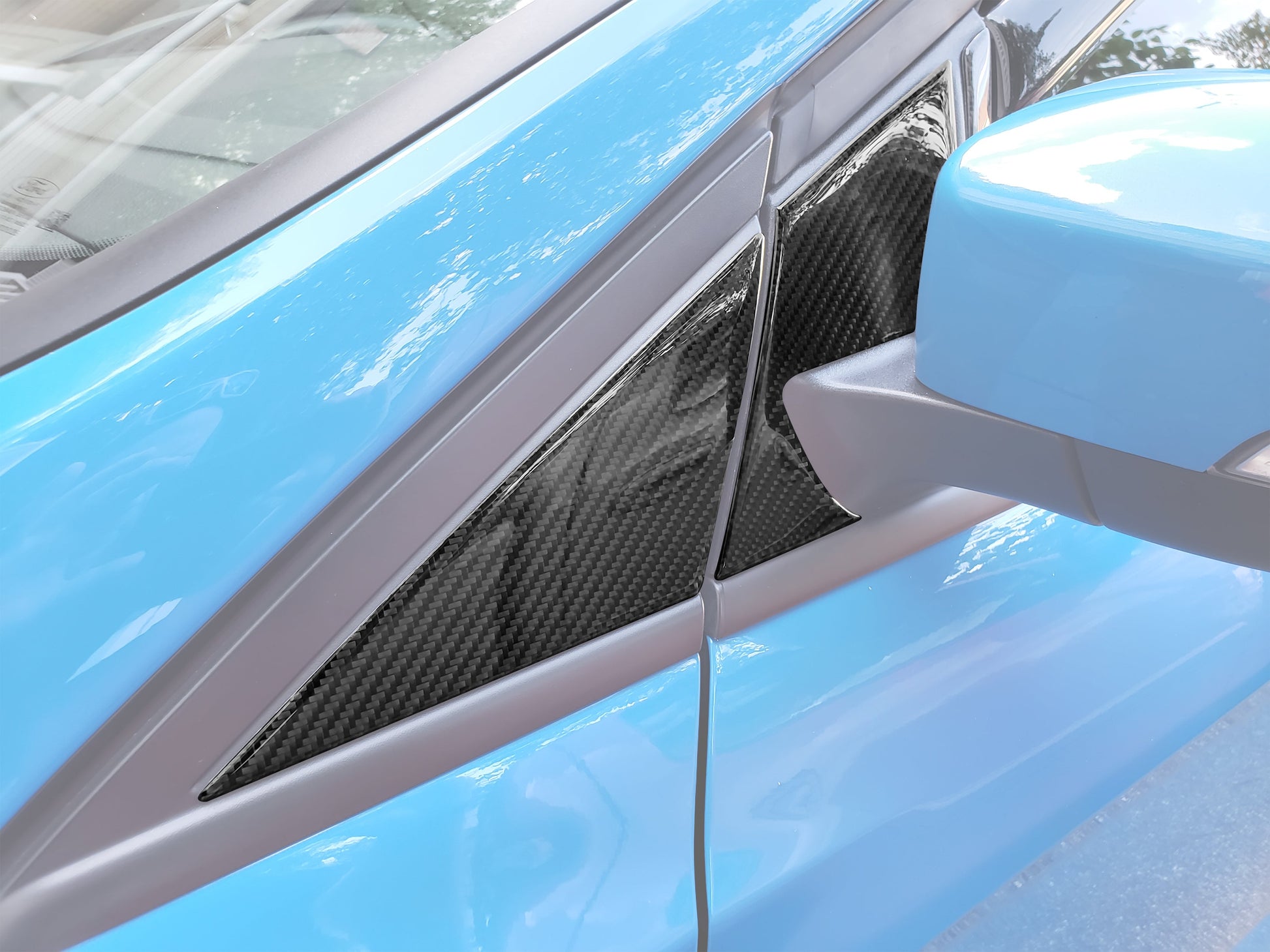 A-Door Pillar Overlays Fits 2012-2018 Ford Focus, RS, ST by Tufskinz.com