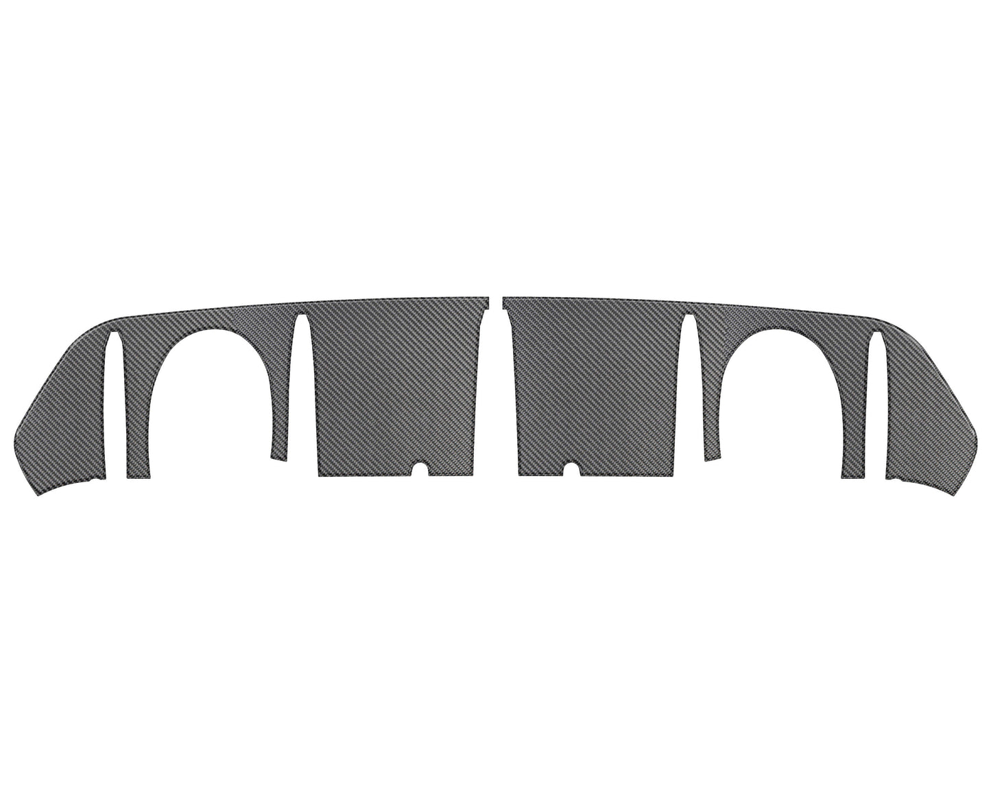Rear Diffuser Accent Fits 2016-2018 Ford Focus RS by Tufskinz.com