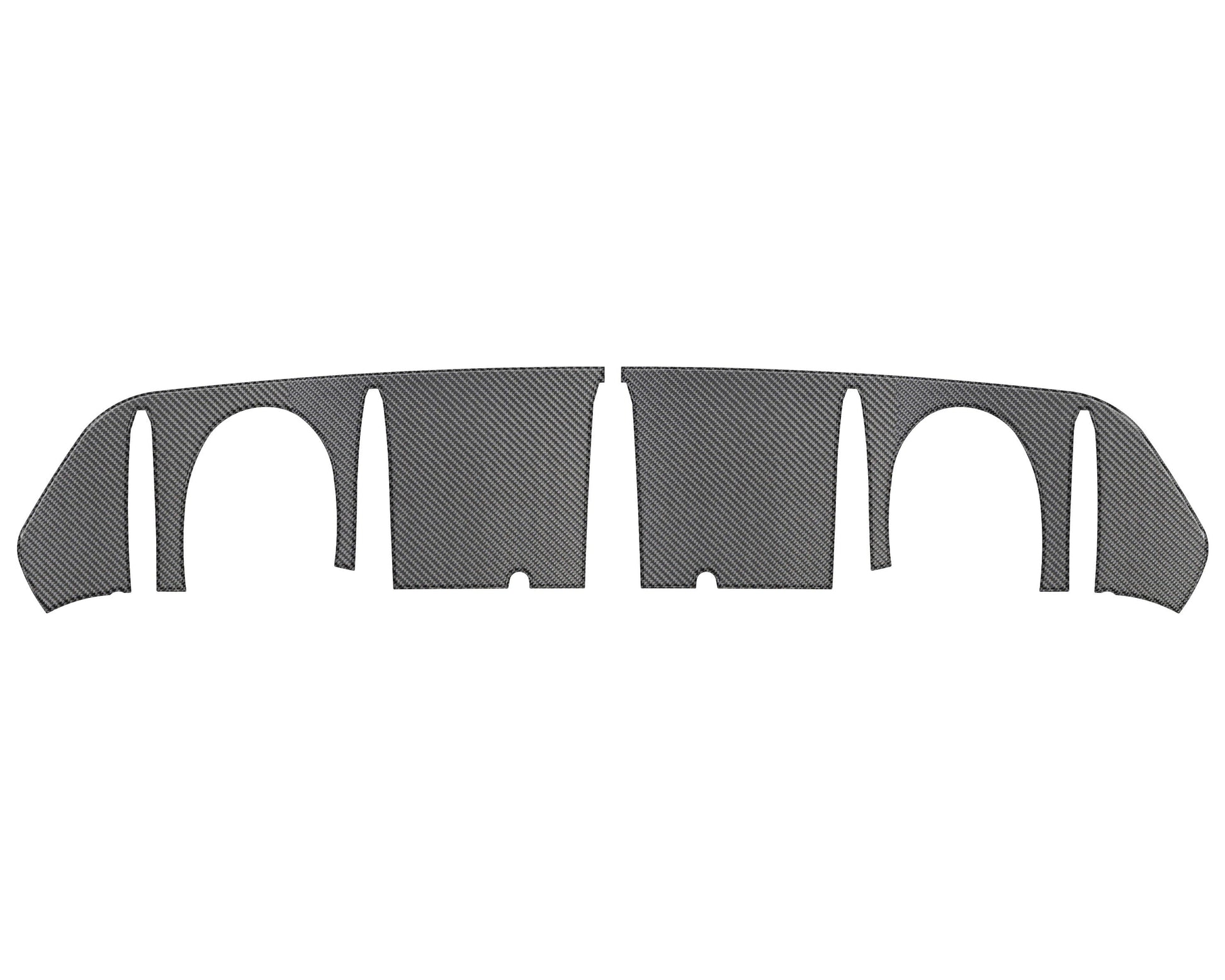 Rear Diffuser Accent Fits 2016-2018 Ford Focus RS by Tufskinz.com