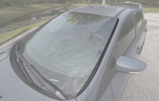 Windshield Accent Trim Fits 2015-2018 Ford Focus, RS, ST by Tufskinz.com