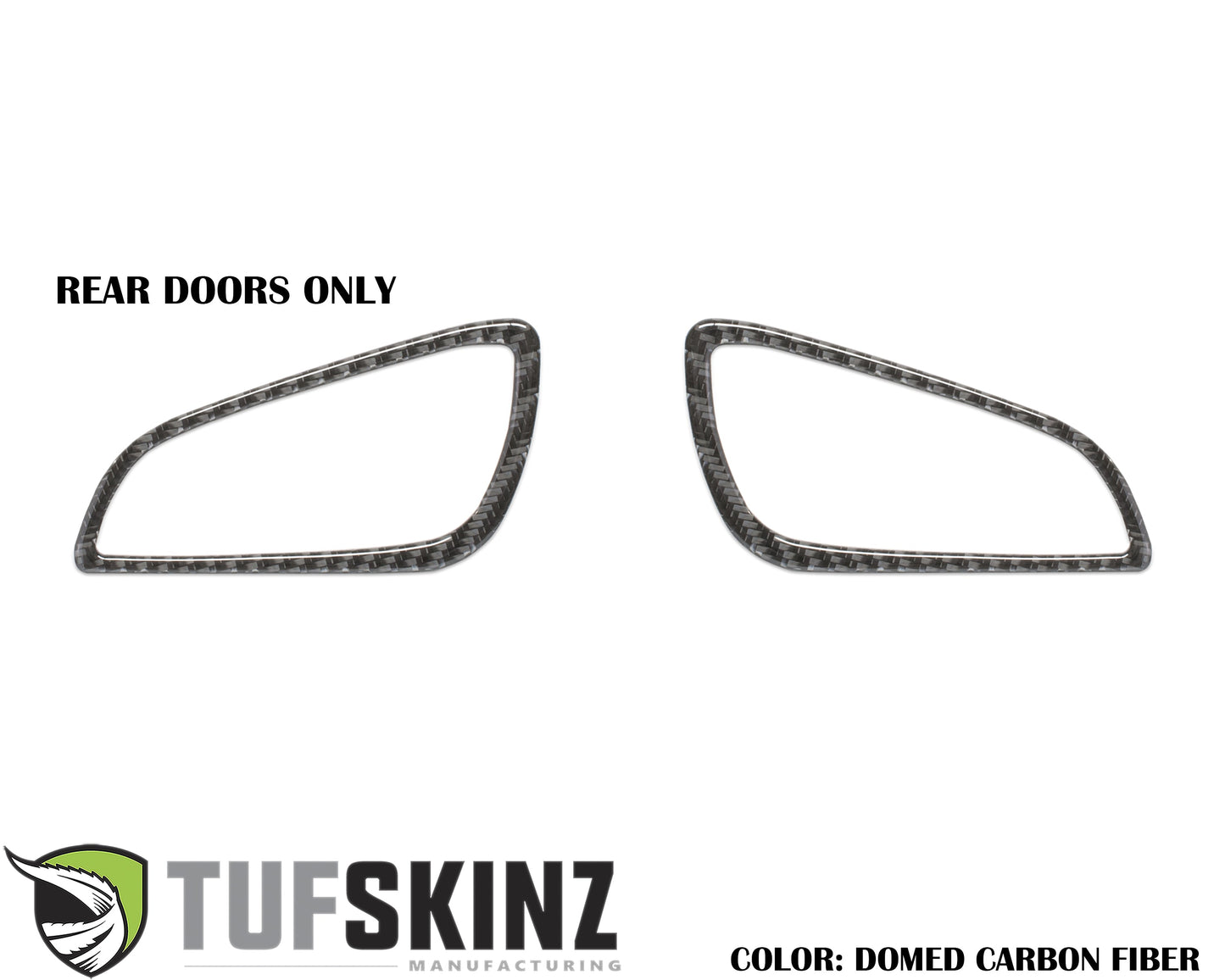 Interior Door Handle Surround Accents Fits 2015-2018 Ford Focus, RS, ST by Tufskinz.com