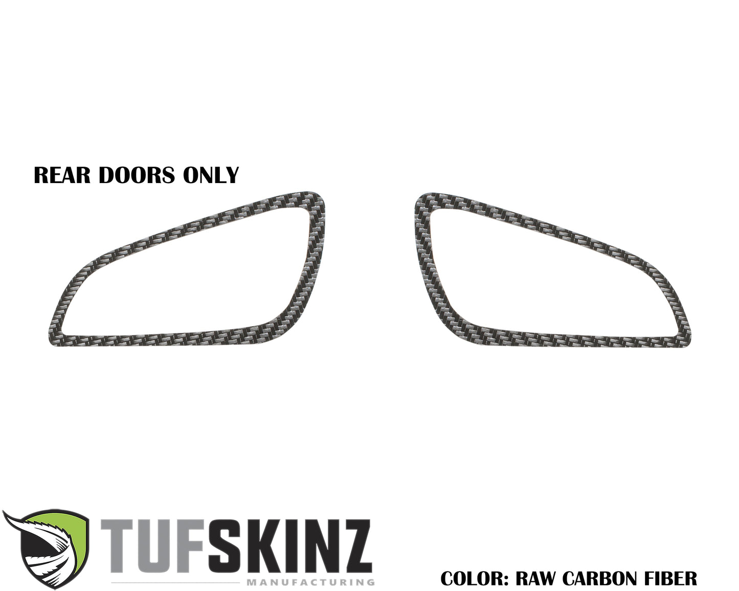 Interior Door Handle Surround Accents Fits 2015-2018 Ford Focus, RS, ST by Tufskinz.com
