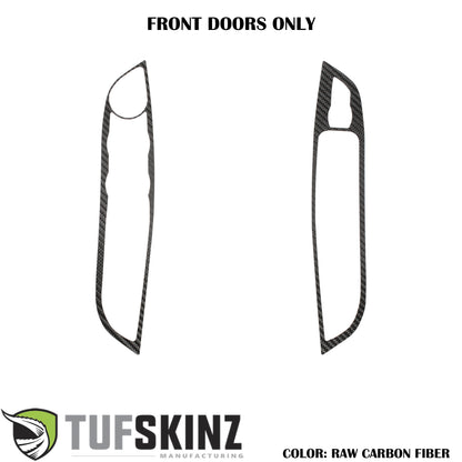 Interior Door Switch Panel Accent Trim Fits 2015-2018 Ford Focus by Tufskinz.com