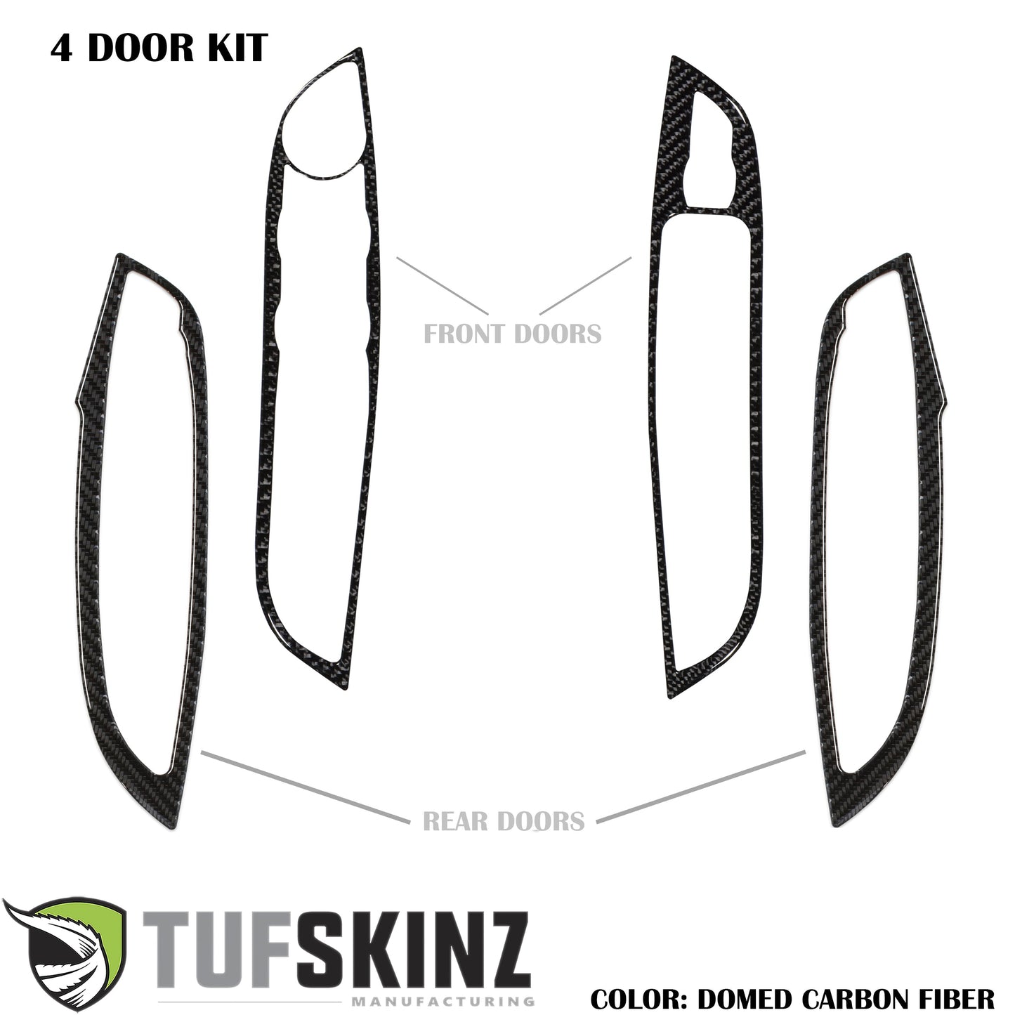 Interior Door Switch Panel Accent Trim Fits 2015-2018 Ford Focus by Tufskinz.com