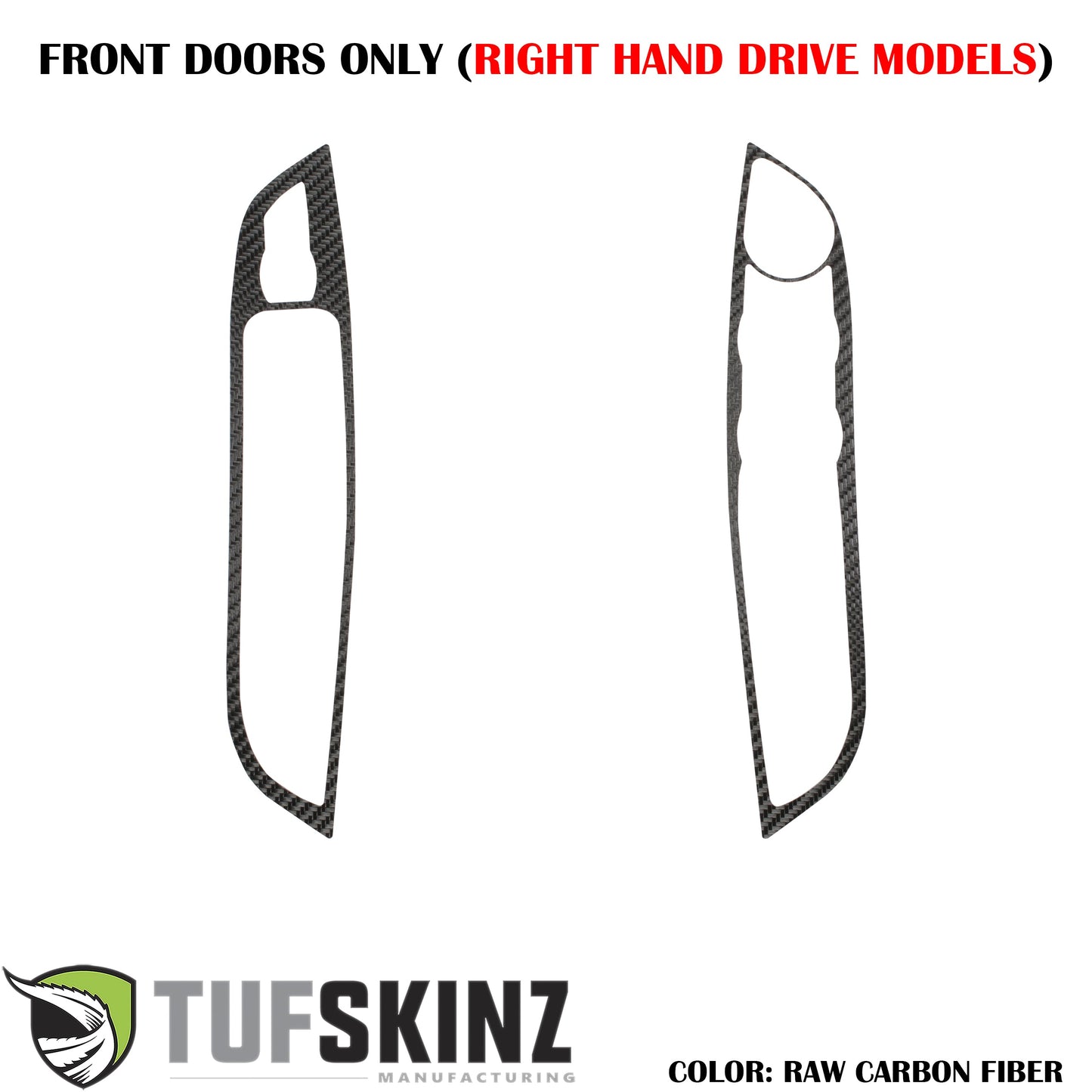Interior Door Switch Panel Accent Trim Fits 2015-2018 Ford Focus by Tufskinz.com