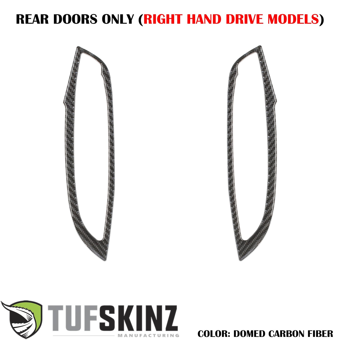 Interior Door Switch Panel Accent Trim Fits 2015-2018 Ford Focus by Tufskinz.com