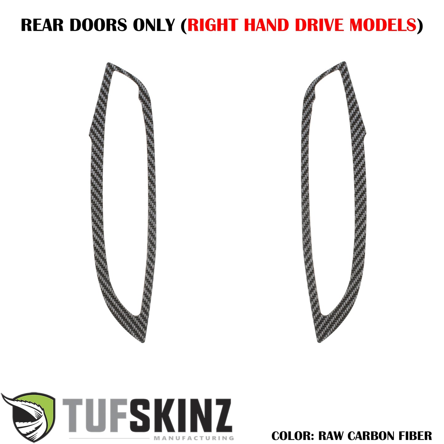 Interior Door Switch Panel Accent Trim Fits 2015-2018 Ford Focus by Tufskinz.com