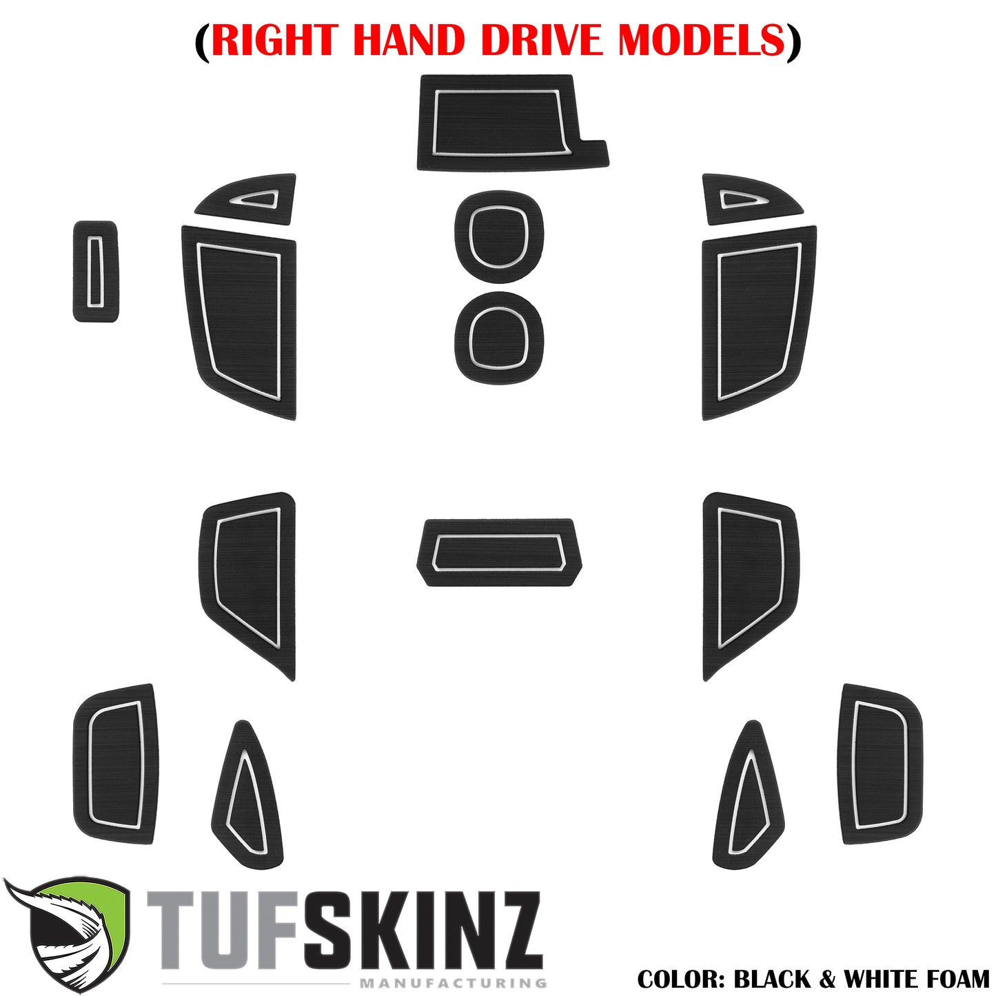 Interior Foam Inserts Fits 2016-2018 Ford Focus by Tufskinz.com