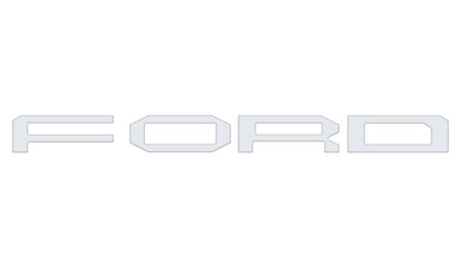 Grille Letter Overlays Fits 2015-2020 Ford F-150 Raptor by Tufskinz.com